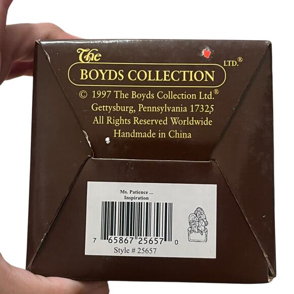 Boyds Bears Ms. Patience...Inspiration Teacher Ornament Figurine #25657 - Picture 6 of 6